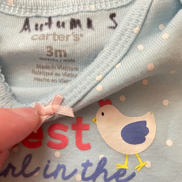 Chicken Baby Bundle 3m [2 onesies and 1 pant] - Picture 4 of 5